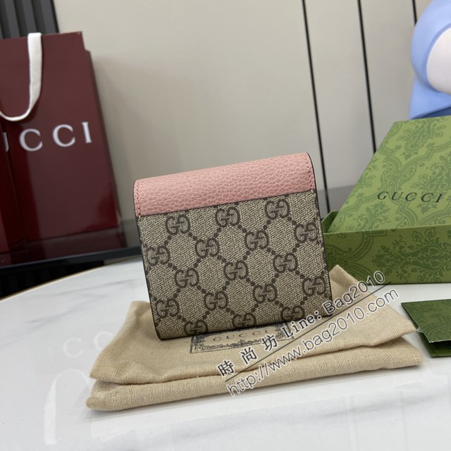 Gucci專櫃古馳最新款Ophidia系列短款女士錢包錢夾 jh2473型號：598587